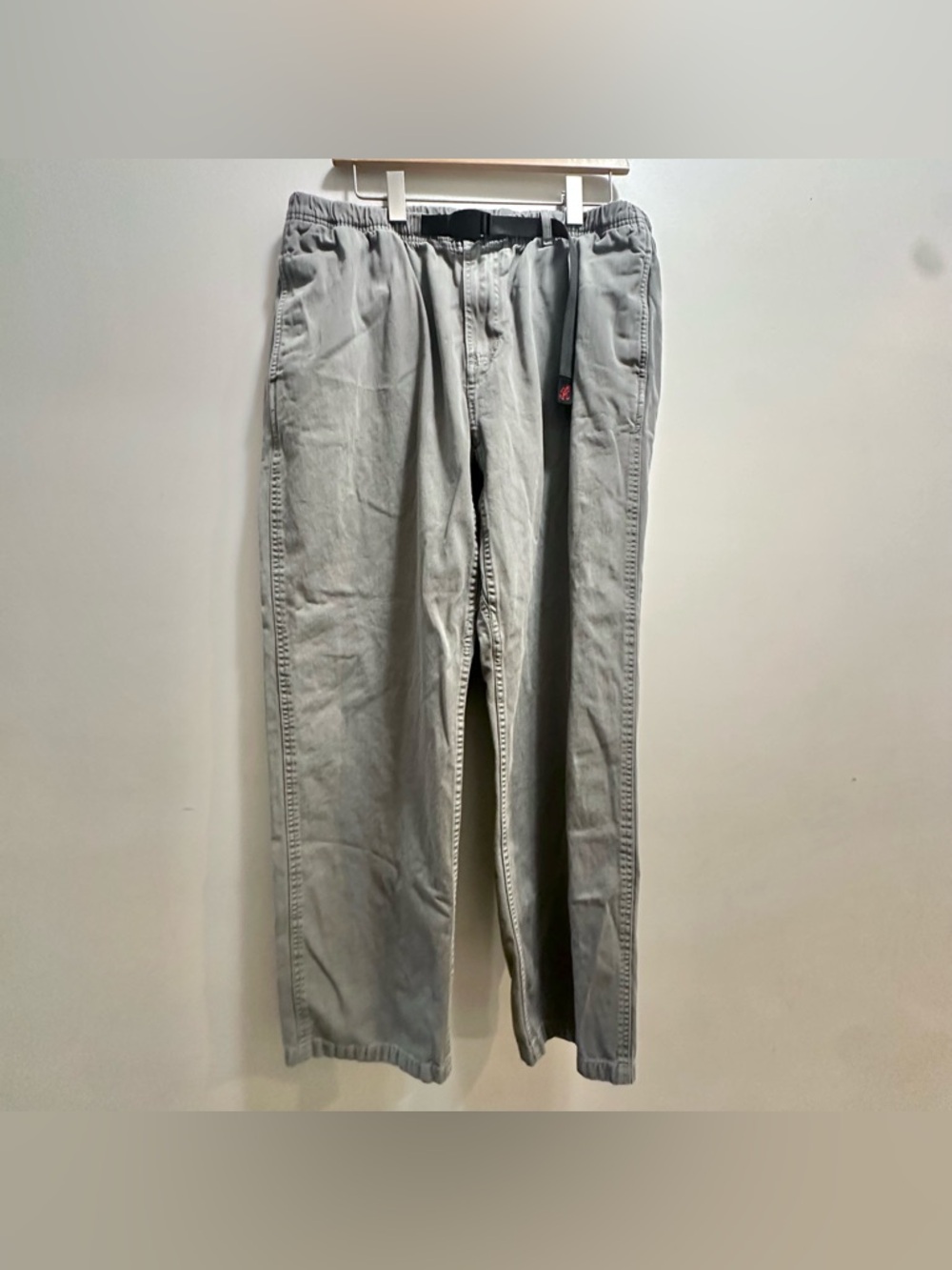 Vintage Gramicci G-Pants Men's XL Gray Canvas Belted Hiking Pants